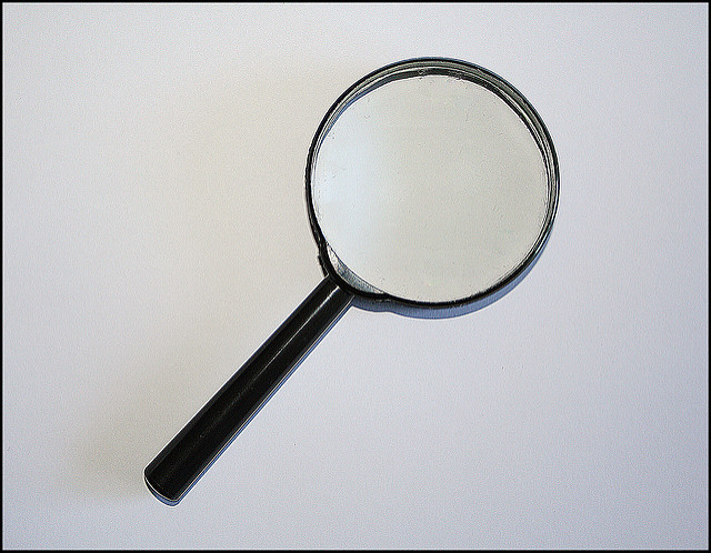 A magnifying glass